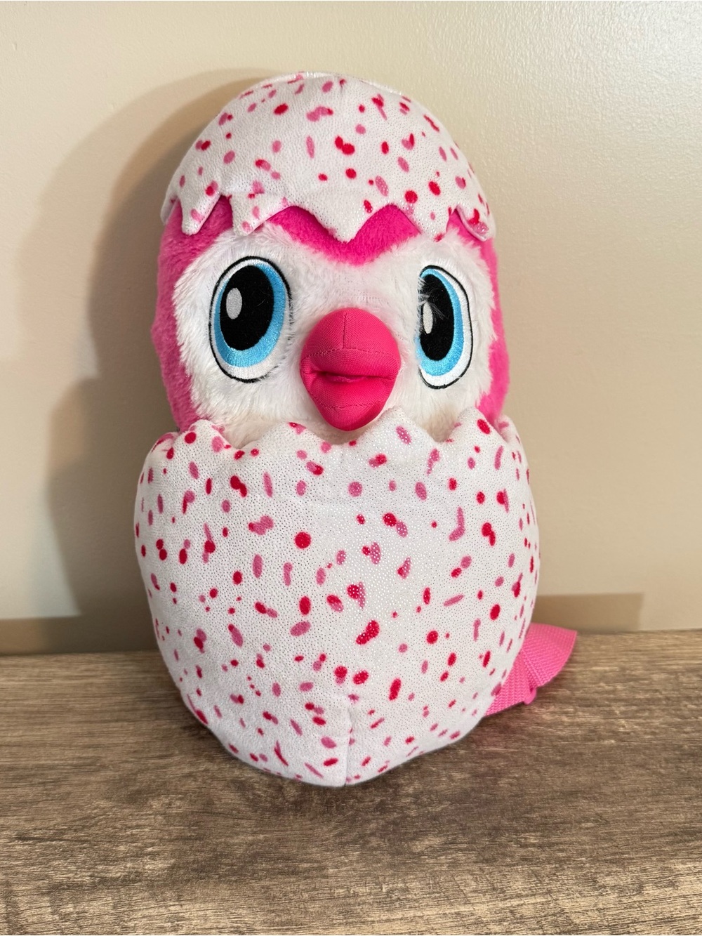 Hatchimals Eggciting Penguola 12” Plush Backpack Pink